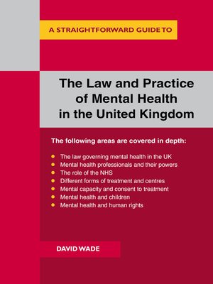 cover image of The Law and Practice of Mental Health in the UK